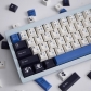 Midnight GMK 104+25 Full PBT Dye Sublimation Keycaps Set for Cherry MX Mechanical Gaming Keyboard